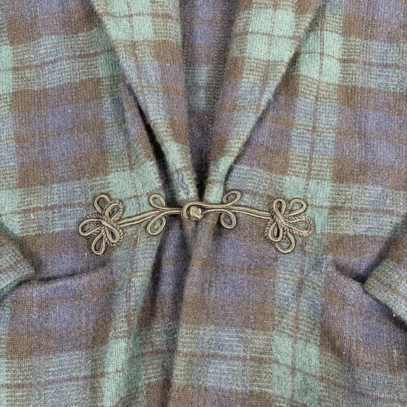 Polo Ralph Lauren Cashmere Blackwatch Cardigan Blazer Jacket RRL Tartan Medium - Picture 5 of 15